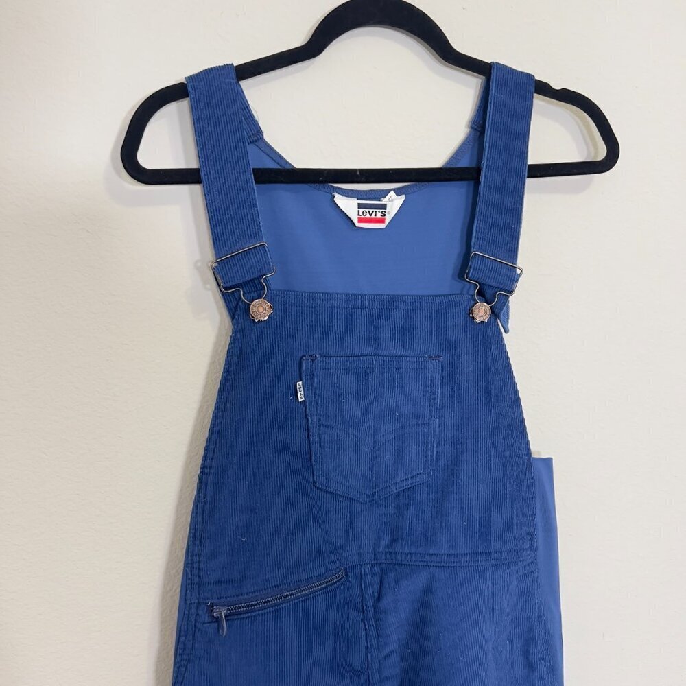 477 Vintage Levi's Snowsuit Overalls Size 12 Color Blue - Picture 3 of 6